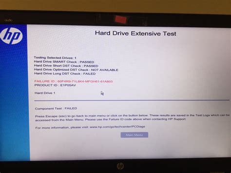 hard drive test failed - hp windows 10|how to check hp hard drive.